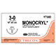 ETHICON Suture, MONOCRYL, Taper Point, CT-1, 8-18", Size 3-0. MFID: Y738D