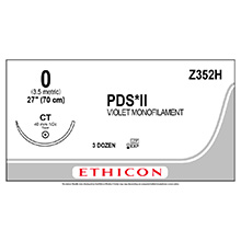ETHICON Suture, PDS II, Taper Point, CT, 27", Size 0. MFID: Z352H