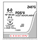 ETHICON Suture, PDS II, Precision Point - Reverse Cutting, P-1, 18", Size 6-0. MFID: Z487G