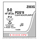 ETHICON Suture, PDS II, Precision Point - Reverse Cutting, P-2, 18", Size 5-0. MFID: Z503G