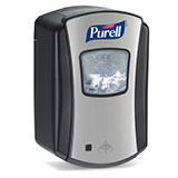PURELL LTX-7 Touch-Free Dispenser, for PURELL 700mL Hand Sanitizer Refills, Chrome/Black. MFID: 1328-04