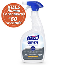 PURELL Professional Surface Disinfectant, 32 fl oz Capped Bottle with Spray Trigger. MFID: 3342-06