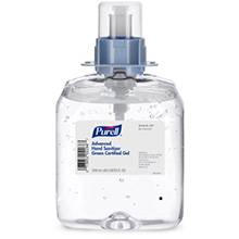 PURELL Advanced Hand Sanitizer Green Certified Gel, 1200mL Refill for FMX-12 Dispenser. MFID: 5091-04