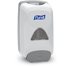 PURELL FMX-12 Push-Style Dispenser for Hand Sanitizers, Dove Gray. MFID: 5120-06