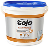 GOJO Heavy Duty Hand Cleaning Towels, 130 Count Bucket. MFID: 6298-04