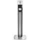 PURELL MESSENGER ES8 Graphite Panel Floor Stand with Touch-Free Dispenser Stand for 1200mL Hand Sanitizer. MFID: 7318-DS-SLV