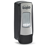 GOJO ADX-7 Push-Style Dispenser for GOJO Foam Soap, Chrome/Black, 6/cs. MFID: 8788-06