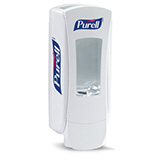 PURELL ADX-12 Push-Style Dispenser for PURELL 1250mL Hand Sanitizer Refills, White. MFID: 8820-06