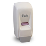 GOJO 800 Series Bag-in-Box Push-Style Dispenser for GOJO Lotion Soap, White. MFID: 9034-12