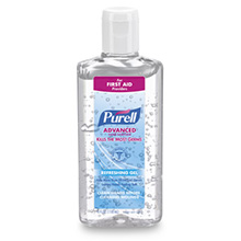 PURELL Advanced Hand Sanitizer Refreshing Gel, 4 fl oz Flip Cap Bottle. MFID: 9651-24