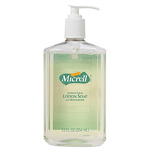 MICRELL Antibacterial Lotion Soap, 12 fl oz Pump Bottle. MFID: 9759-12