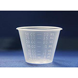 GMAX Medicine Cup, 1 oz, Graduated mL/cc only, Translucent. MFID: GP700