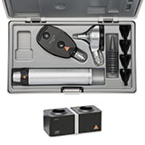 HEINE LED Diagnostic Set: BETA 400 FO Otoscope, BETA 200 Ophthalmoscope, BETA 4 NT Rechargeable Handle, NT 4 Table Charger. MFID: A-153.24.420