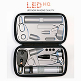 HEINE LED Diagnostic Set: BETA 400 LED Otoscope, BETA 200 LED Ophthalmoscope, BETA 4 USB Handle, Power Supply. Student | Resident. MFID: A-172.28.388S