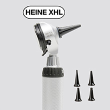 HEINE BETA 400 XHL Fiber Optic Otoscope Head with 4 Reusable Ear Tips. MFID: B-002.11.401