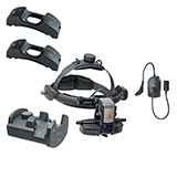 HEINE OMEGA 500 LED Indirect Ophthalmoscope UNPLUGGED Kit with Wall Transformer and (2) Headband Batteries. MFID: C-004.33.536 L