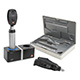 HEINE BETA 200 Ophthalmic Diagnostic Set: BETA 200 LED Ophthalmoscope, BETA 200 XHL Streak Retinoscope, BETA 4 NT Handle, NT 4 Table Charger, Hard Case. MFID: C-145.25.420