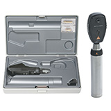 HEINE BETA 200S Ophthalmic Diagnostic Set: BETA 200S XHL Ophthalmoscope, BETA 200 XHL Retinoscope, BETA 4 NT Handle, Table Charger. MFID: C-262.23.420