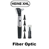 HEINE mini 3000 XHL FO Otoscope with mini 3000 battery Handle, Reusable & Disposable Ear Tips. MFID: D-001.70.120