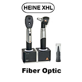 HEINE mini 3000 XHL Diagnostic Set: mini 3000 Ophthalmoscope, mini 3000 FO Otoscope, 2 Rechargeable Handles, mini NT Table Charger. MFID: D-859.11.022