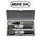 HEINE mini 3000 XHL Diagnostic Set: mini 3000 XHL Ophthalmoscope, mini 3000 XHL Otoscope, 2 Battery Handles, Hard Case. MFID: D-873.21.021