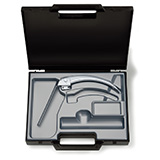 HEINE FlexTip+ Mac4 Fiber Optic Laryngoscope Macintosh Blade with case. MFID: F-000.22.314