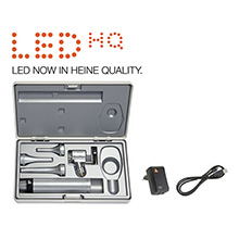 HEINE G100 LED Veterinary Slit Illumination Set, BETA 4 USB Rechargeable Handle, USB Cord & Plug-In Power Supply. MFID: G-112.28.388