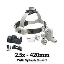 HEINE ML4 LED Headlight Kit, EN50 Unplugged Power Source, S-Guard, HR Binocular Loupe 2.5 x / 420mm. MFID: J-008.31.446