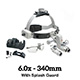 HEINE ML4 LED Headlight Kit, EN50 Unplugged Power Source, S-Guard, HRP Binocular Loupe 6.0 x / 340mm. MFID: J-008.31.449