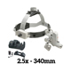 HEINE ML4 LED Headlight Kit, EN50 Unplugged Power Source, HR Binocular Loupe 2.5 x / 340mm. MFID: J-008.31.458