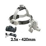 HEINE ML4 LED Headlight Kit, EN50 Unplugged Power Source, HR Binocular Loupe 2.5 x / 420mm. MFID: J-008.31.459