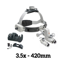 HEINE ML4 LED Headlight Kit, EN50 Unplugged Power Source, HRP Binocular Loupe 3.5 x / 420mm. MFID: J-008.31.460