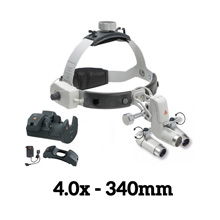 HEINE ML4 LED Headlight Kit, EN50 Unplugged Power Source, HRP Binocular Loupe 4.0 x / 340mm. MFID: J-008.31.461