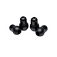 Littmann Snap Tight Soft-Sealing Eartips, Black, (1 pair) Large and (1 pair) Small, 10 kits/cs. MFID: 40001