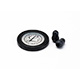Littmann Spare Parts Kit for Master Cardiology Stethoscope: Small Snap Tight Soft-Sealing Eartips, Rim/Diaphragm, Black, each. MFID: 40011E