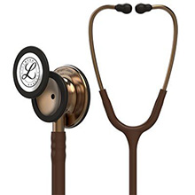 3M Littmann Classic III Stethoscope, Copper Chestpiece, Chocolate Tube. MFID: 5809