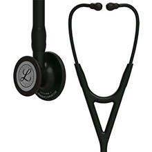 3M Littmann Cardiology IV Stethoscope, Black Chestpiece, Black Tube, Stem & Headset. MFID: 6163