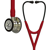 3M Littmann Cardiology IV Stethoscope, Champagne Chestpiece and Stem, Burgundy Tube. MFID: 6176