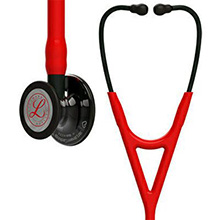 3M Littmann Cardiology IV Stethoscope, Limited Edition, High Polish Smoke Chestpiece, Red Tube. MFID: 6182