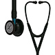 3M Littmann Cardiology IV Stethoscope, Black Chestpiece, Black Tube, Blue Stem & Black Headset. MFID: 6201