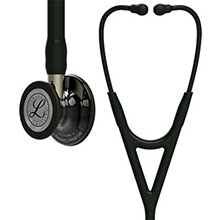 3M Littmann Cardiology IV Stethoscope, High Polish Smoke Chestpiece, Black Tube, Champagne Stem & Black Headset. MFID: 6204