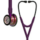 3M Littmann Cardiology IV Stethoscope, Rainbow Chestpiece, Plum Tube, Violet Stem & Black Headset. MFID: 6205