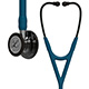 3M Littmann Cardiology IV Stethoscope, High Polish Smoke Chestpiece, Carribean Blue Tube, Mirror Stem, Smoke Headset. MFID: 6234