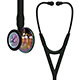 3M Littmann Cardiology IV Stethoscope, High Polish Rainbow Chestpiece, Black Tube, Smoke Stem, Smoke Headset. MFID: 6240