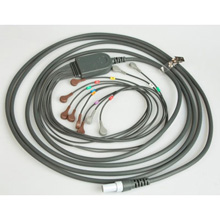 Patient Cable for Quinton Q-Stress or Burdick HeartStride, AHA 25", snap connection. MFID: 60-00181-01
