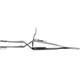 MeisterHand HEISS Self-Retaining, Cross Action Retractor, 4" (10.2 cm), blunt prongs. MFID: MH11-16