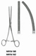 MeisterHand DOYEN Intestinal Forceps, 9" (22.9 cm), curved, flexible blades with longitudinal serrations. MFID: MH16-162