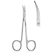 MeisterHand Iris Scissors, 3-1/2" (89mm), curved, with 25mm blades, delicate. MFID: MH18-1398