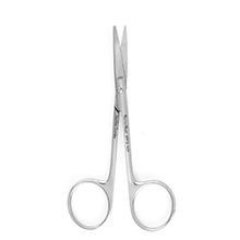 MeisterHand KNAPP Iris Scissors, 4" (10.2 cm), curved, blunt/blunt points. MFID: MH18-1428