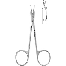 MeisterHand STEVENS Tenotomy Scissors, 4-1/4" (109mm), Straight, Short Blades, Sharp Points. MFID: MH18-1460